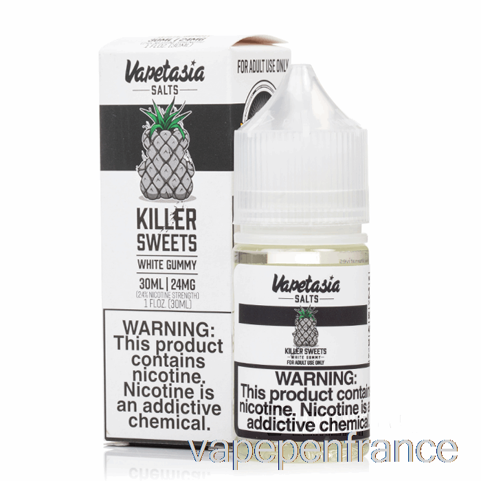 Gomme Blanche - Sels De Vapetasia - Stylo Vape 30 Ml 24 Mg